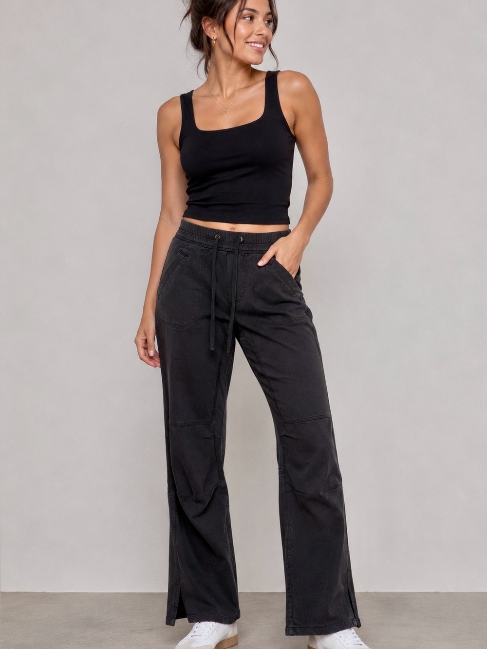 James Perse Soft Drape Pants in black